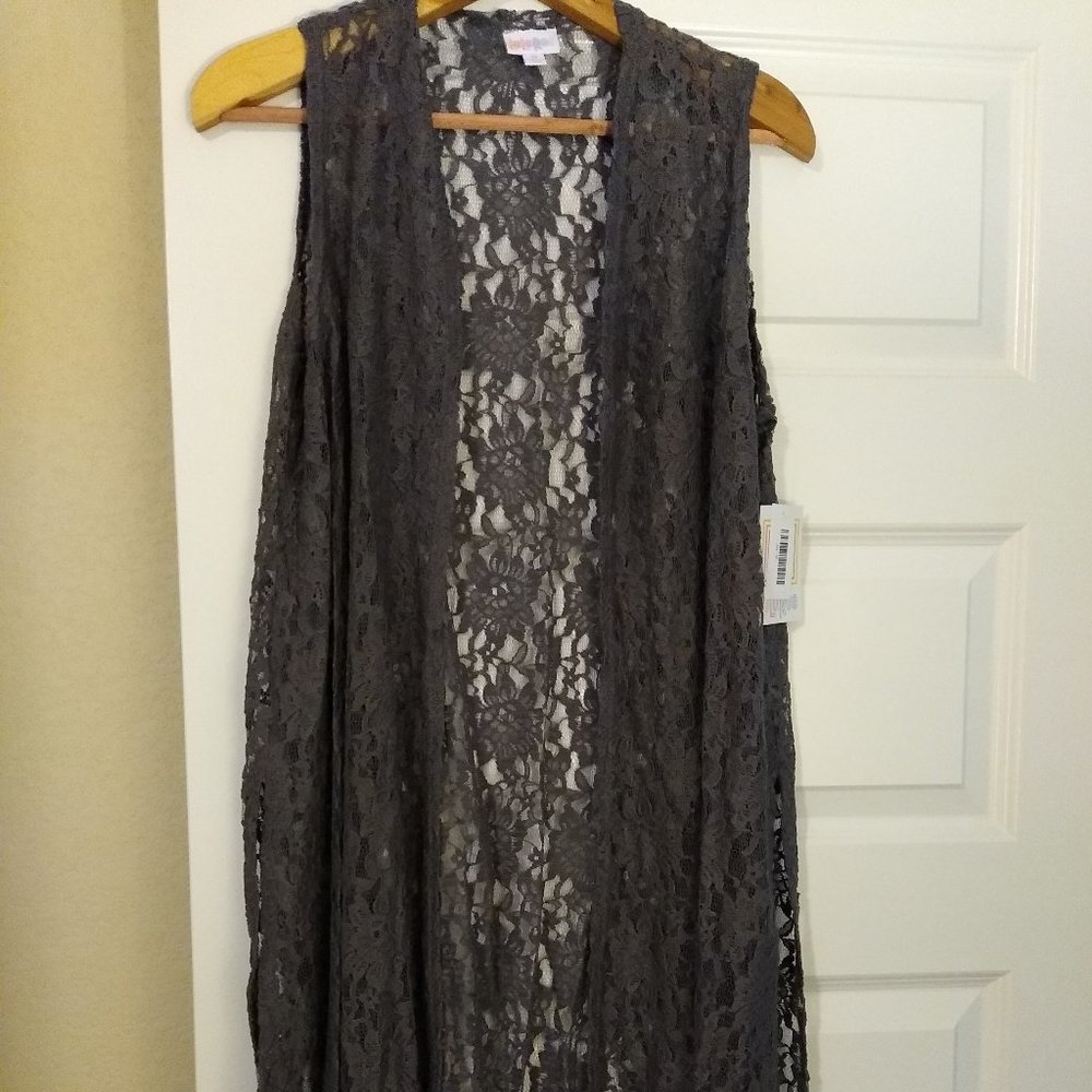 LuLaRoe Gray Lace Joy